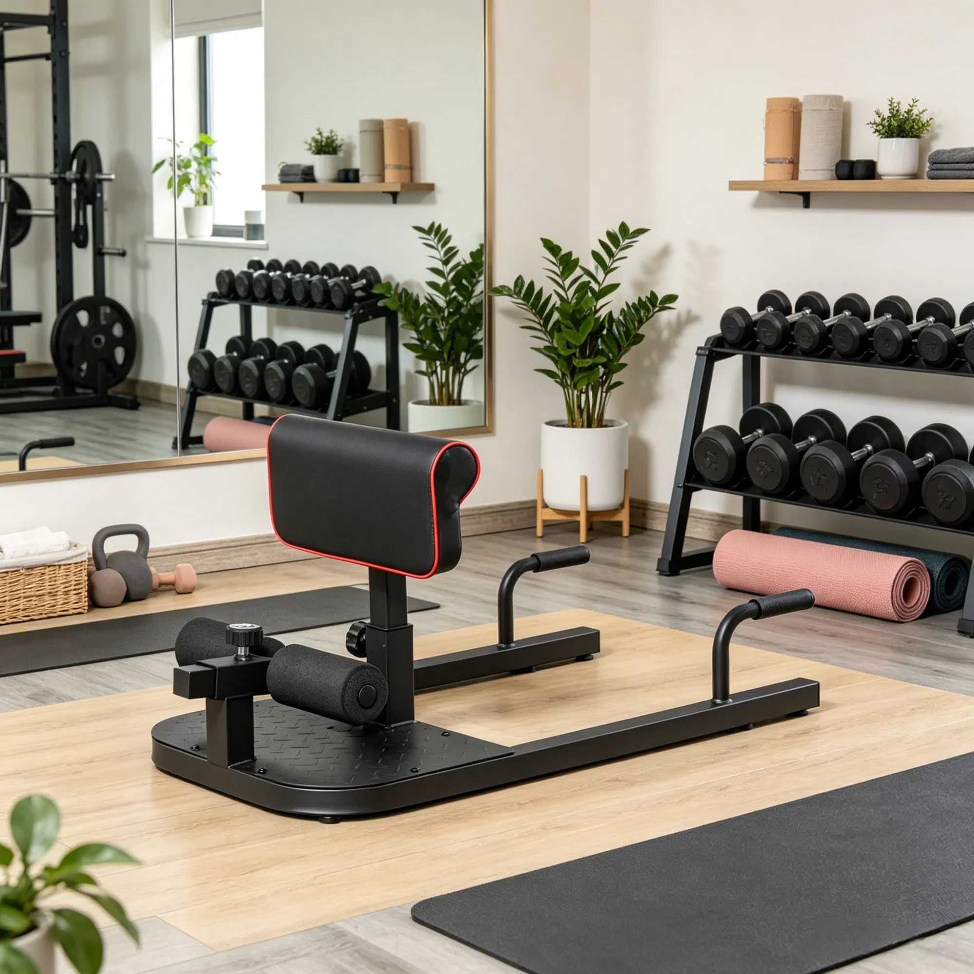 All In One Gym Home Equipment - Черный многофункциональный тренажер 3-в-1 с мягкой