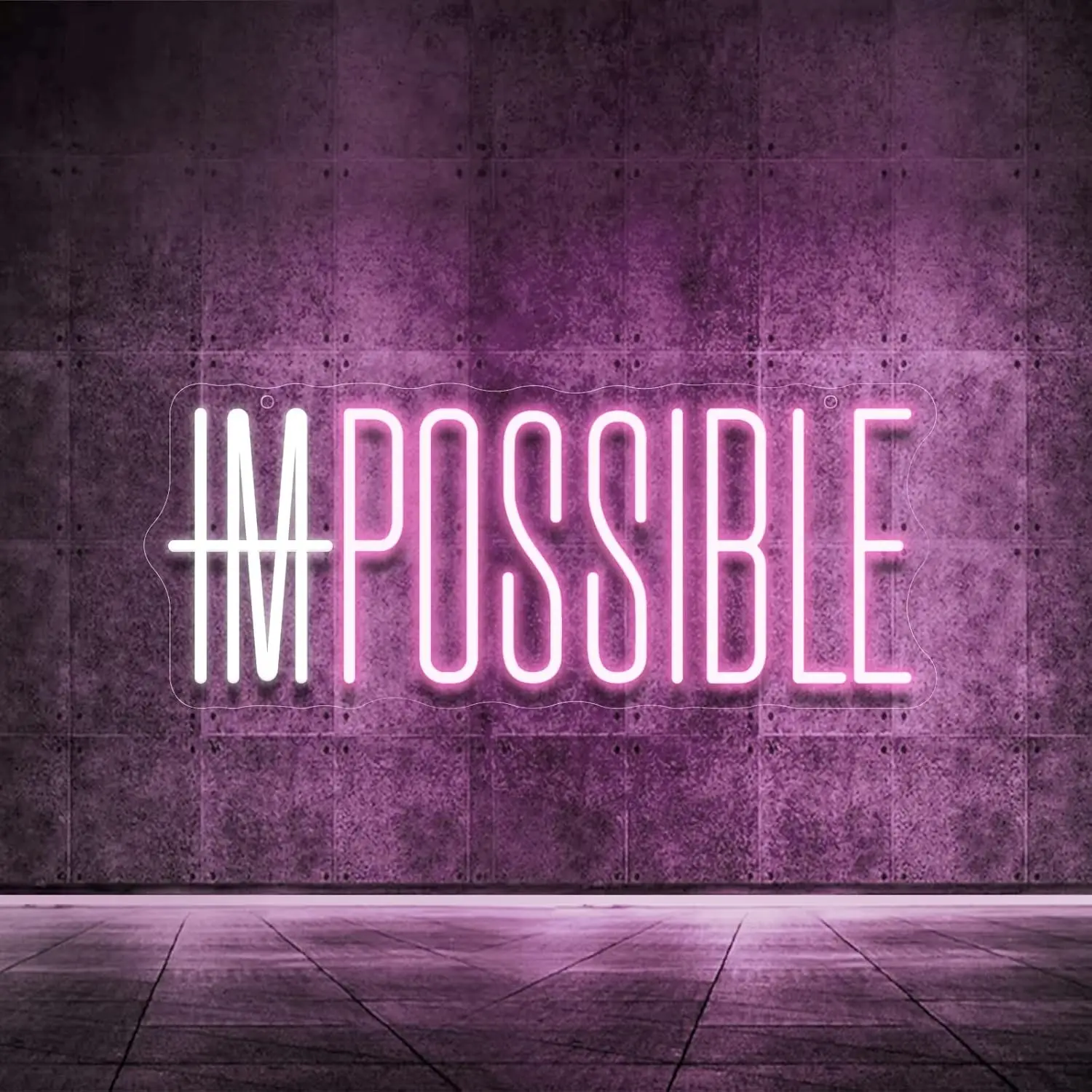 Неоновая вывеска I'm Possible, – обзор и цена Home Gym Neon Sign