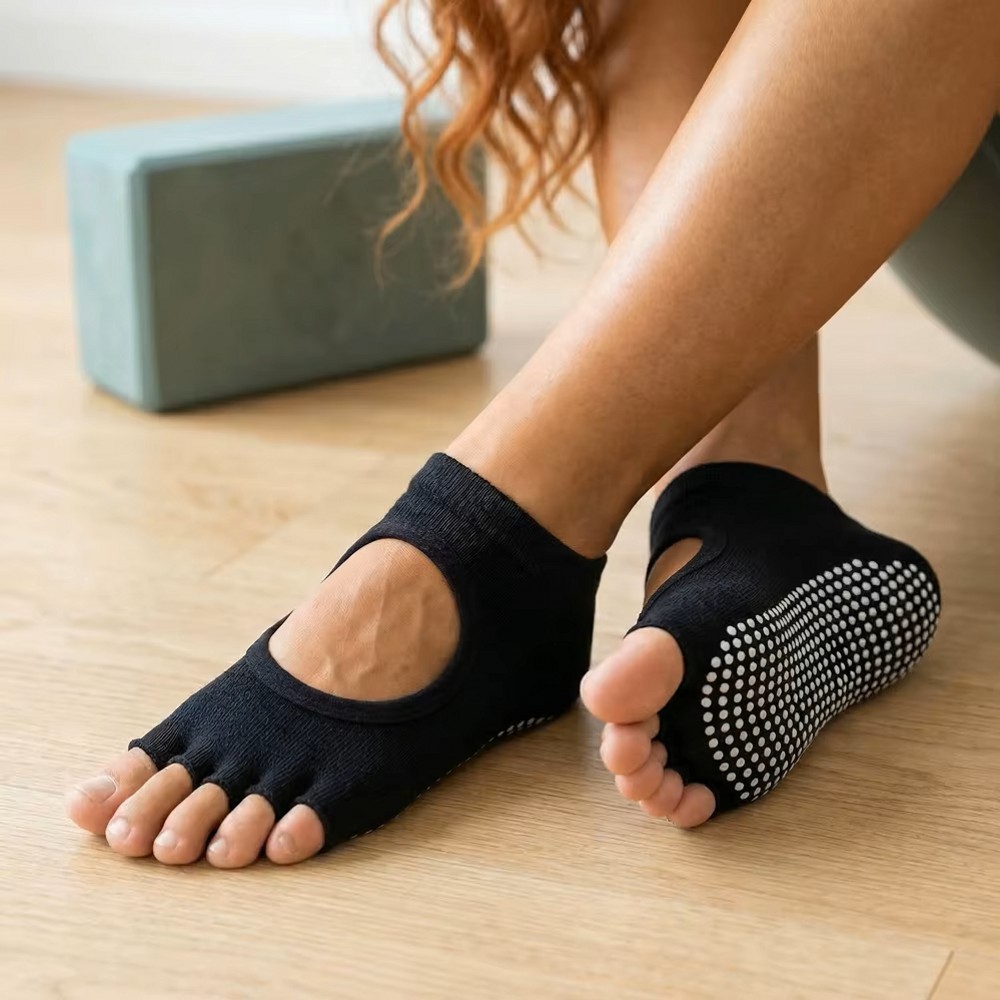 Носки для йоги с открытым пятк – обзор и цена Home Gym Yoga